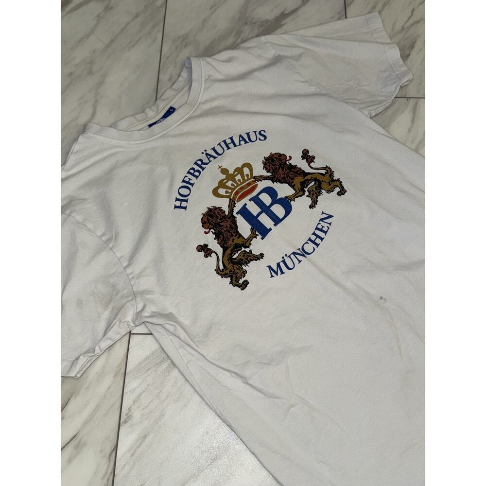 Hofbrauhaus Munchen Unisex T-Shirt Size Small White Short Sleeve Shirt Germany - Picture 2 of 5